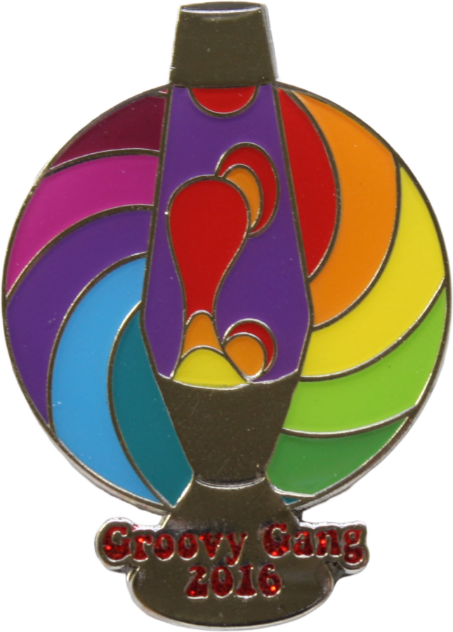 Hard Enamel Pin of Rainbow Lava Lamp Groovy Gang for Destination Imagination Pin Collection