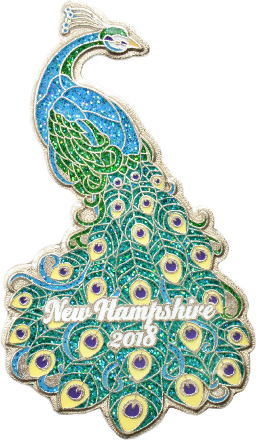 Hexa Hawks Destination Imagination Pins Design of a Peacock